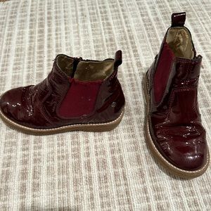 Naturino Glossy Maroon Kids Boots